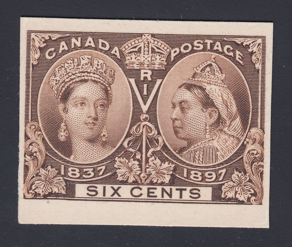 0055CA1804 - Canada #55Pi, Mint Plate Proof - Major Re-entry
