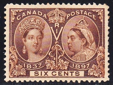0055CA1708 - Canada #55i Mint- Major Re-entry