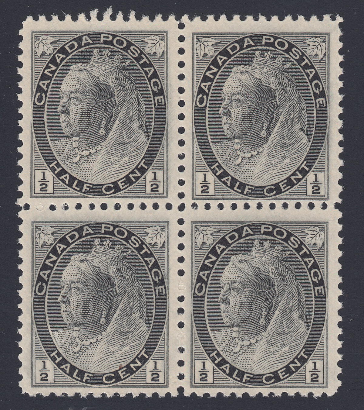 0074CA1708 - Canada #74 - Mint Re-entry Block of 4