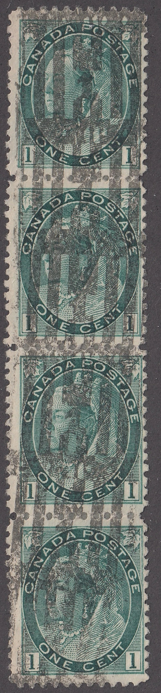 0075CA2104 - Canada #75 - Vertical Strip, Experimental?