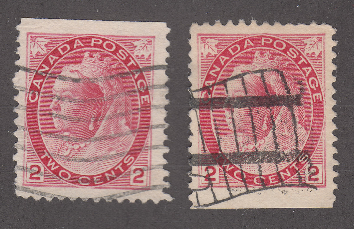 0077CA1708 - Canada #77bs - Used Trap Door Varieties Set