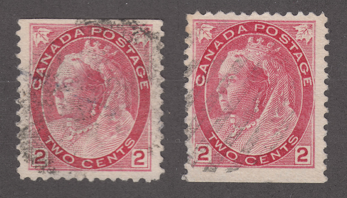 0077CA1708 - Canada #77b - Used Trap Door Varieties Set