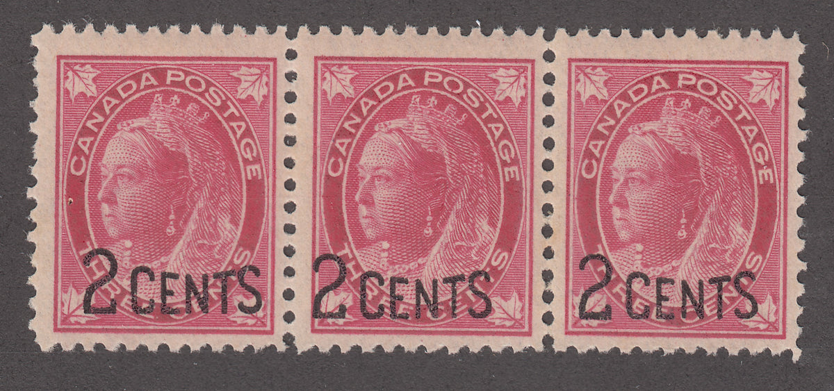 0087CA1711 - Canada #87i - Mint &#39;Narrow Spacing&#39; Strip of 3