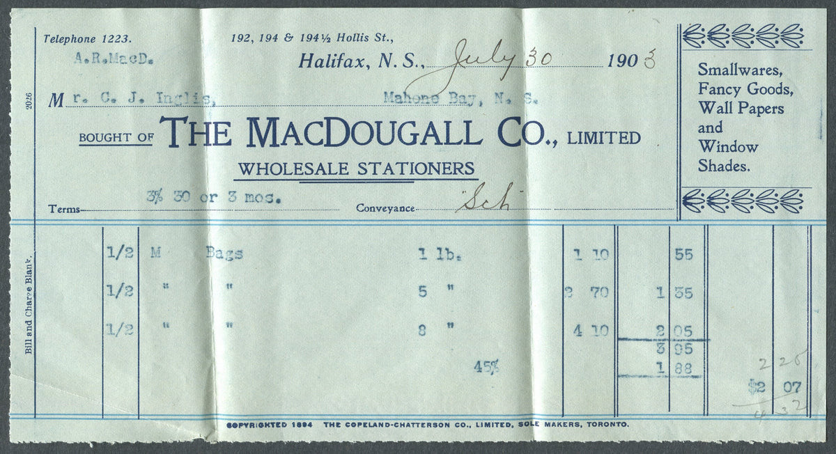 0090NS1903 - #90 on &#39;MACDOUGALL CO.&#39; Advertising Cover