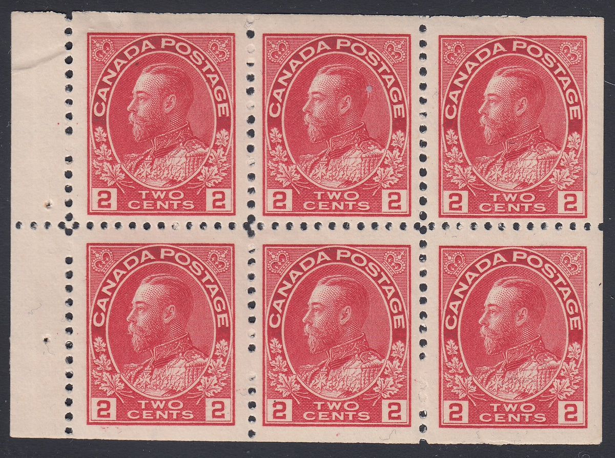 0106CA1805 - Canada #106a Mint Booklet Pane of 6