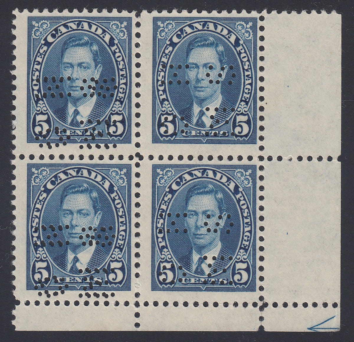 0297CA1804 - Canada O235 - Mint Corner Block