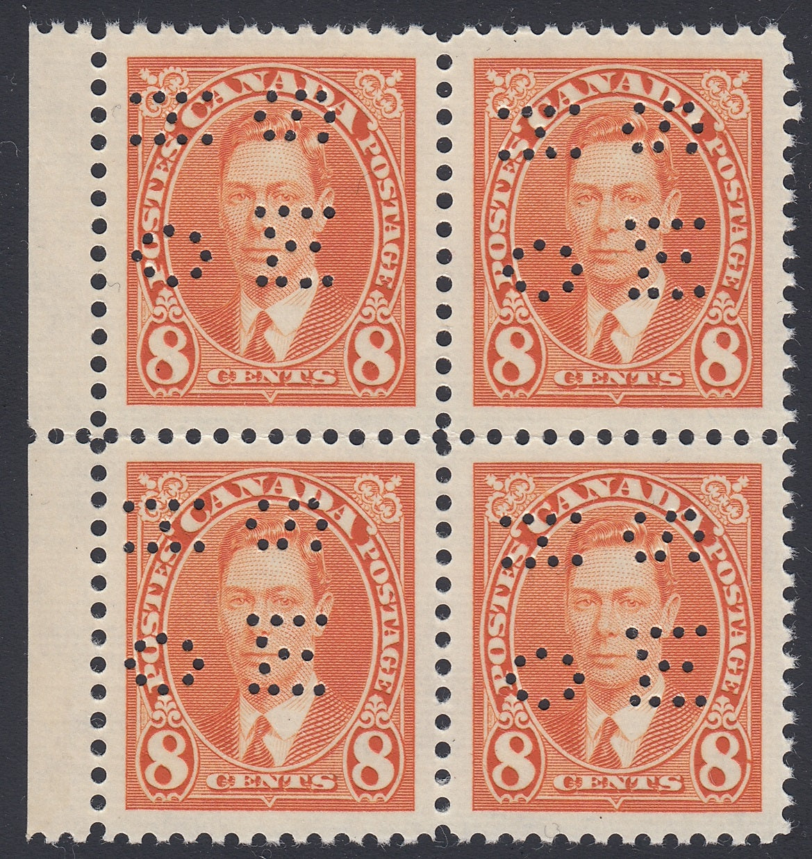 0298CA1804 - Canada O236 &#39;E&#39; Mint Block of 4