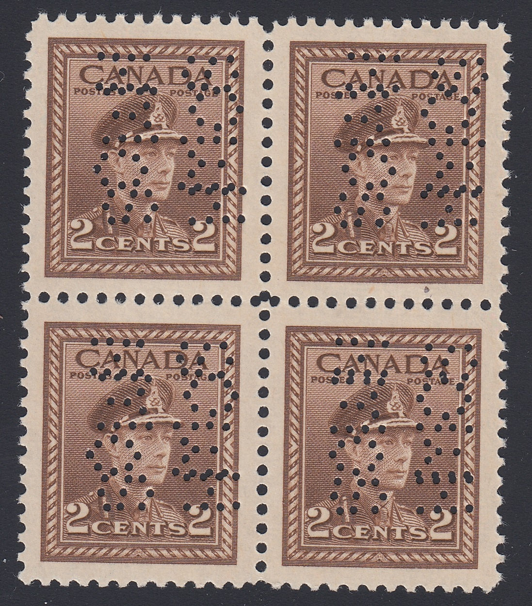 0311CA1804 - Canada O250 &#39;G + H&#39; - Mint Block of 4