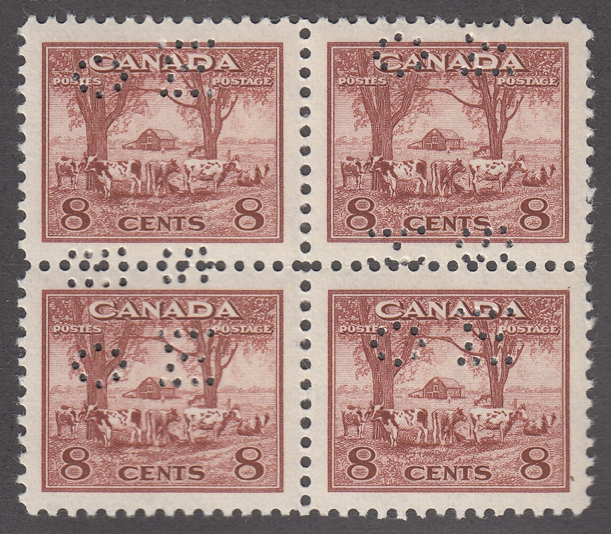 0317CA1804 - Canada O256 &#39;E&#39; - Mint Block of 4
