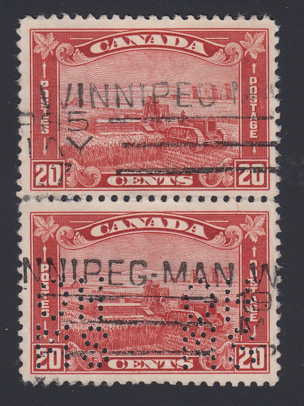 0219CA1804 - Canada OA175s &#39;A Z&#39; - Used Vertical Pair