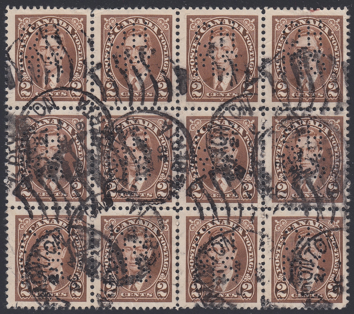 0259CA1804 - Canada OA232s &#39;A&#39; - Used Block of 12