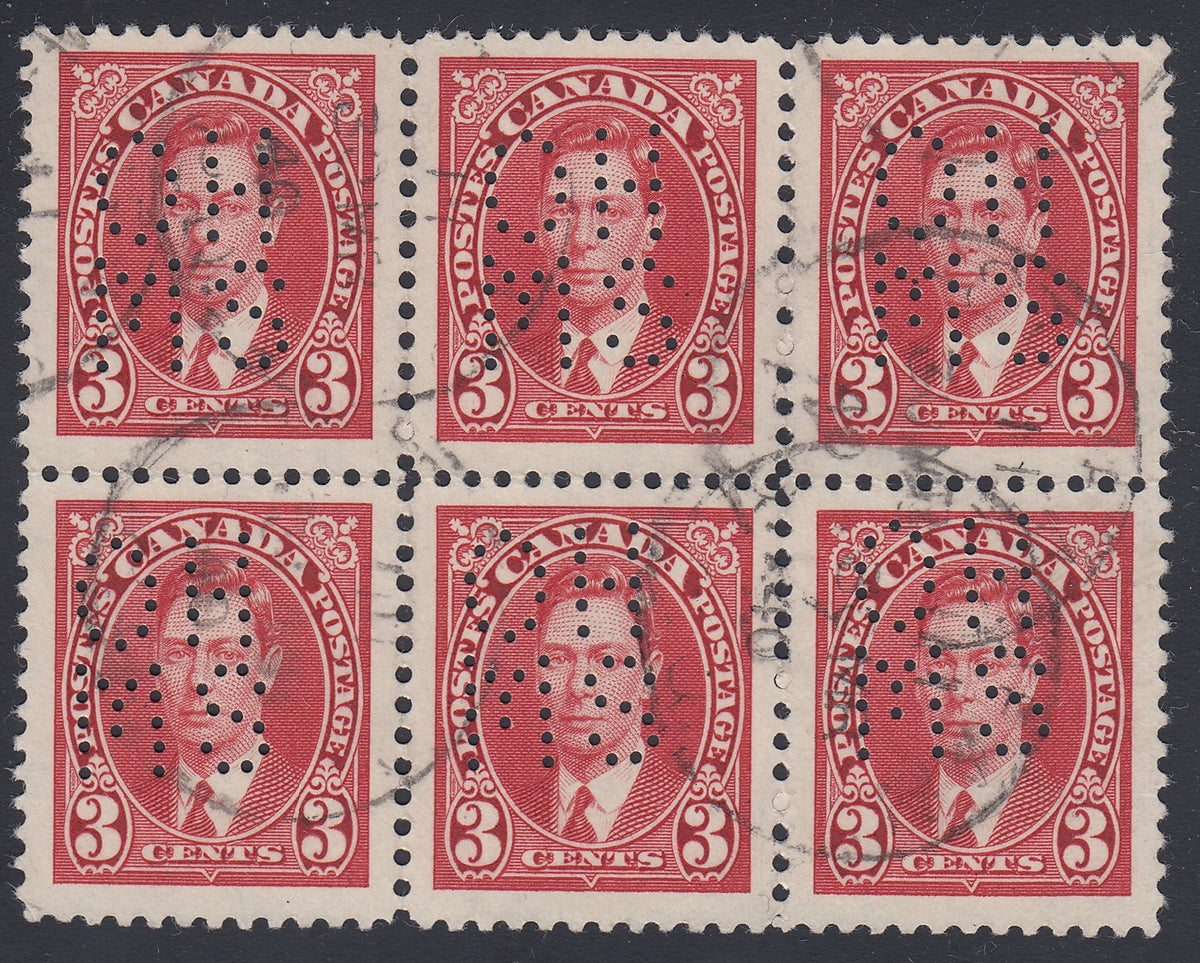 0260CA1804 - Canada OA233 &#39;A&#39; - Used Block of 6