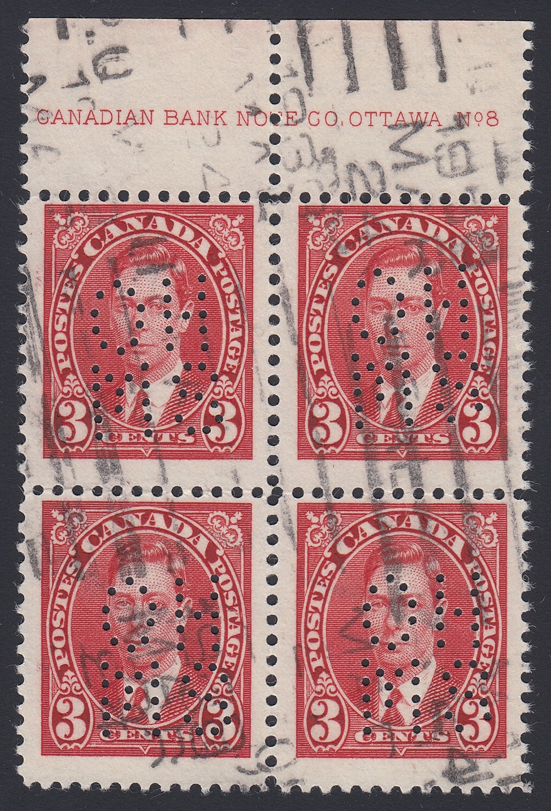 0260CA1804 - Canada OA233s &#39;A&#39; - Used Block of 4