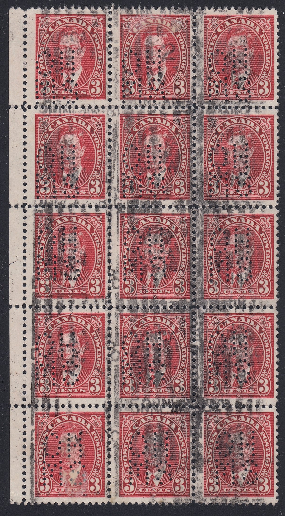 0260CA1804 - Canada OA233s &#39;A&#39; - Used Block of 15