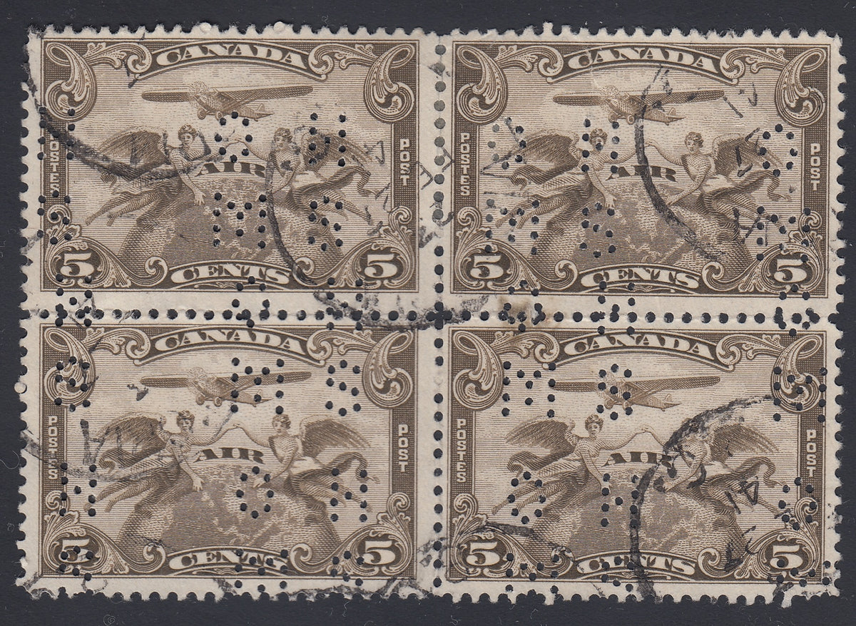 0332CA1804 - Canada OC1x &#39;A&#39; - Used Block of 4