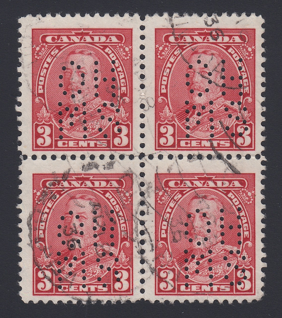 0249CA1804 - Canada OA219s &#39;A&#39; - Used Block of 4