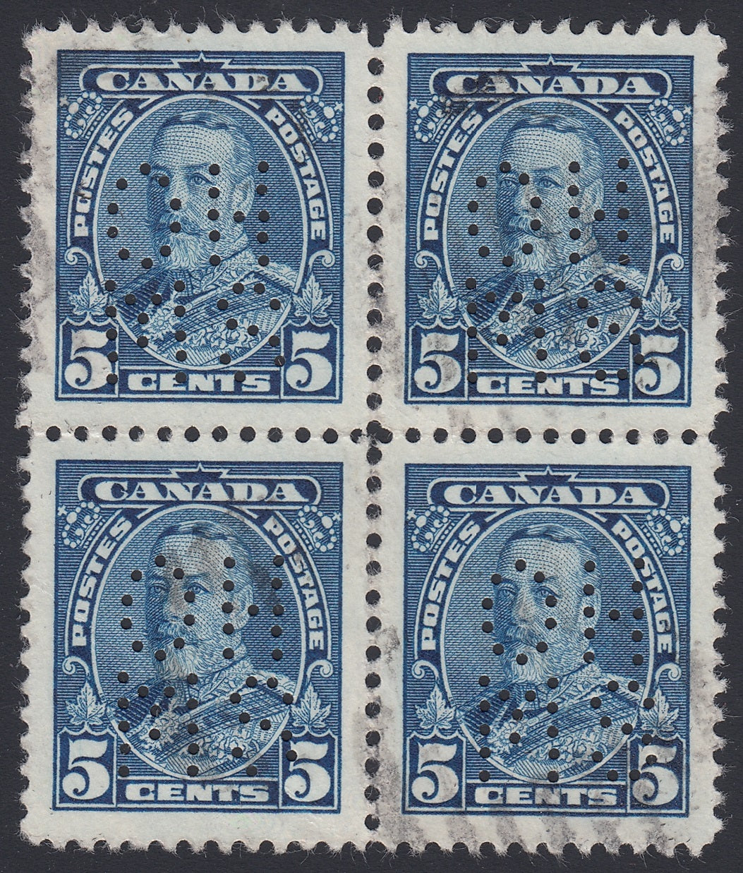 0251CA1804 - Canada OA221s &#39;A&#39; - Used Block of 4