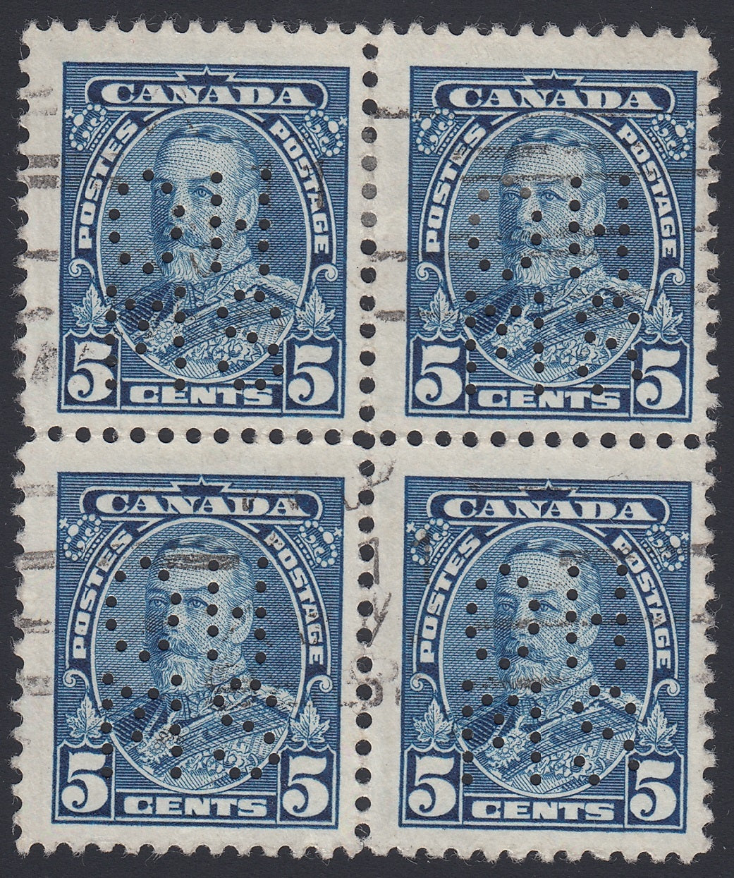 0251CA1804 - Canada OA221s &#39;A&#39; - Used Block of 4