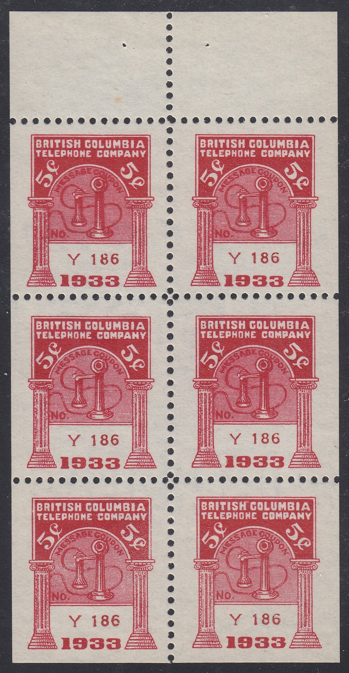 0207BC2204 - BCT109 - Mint Booklet Pane