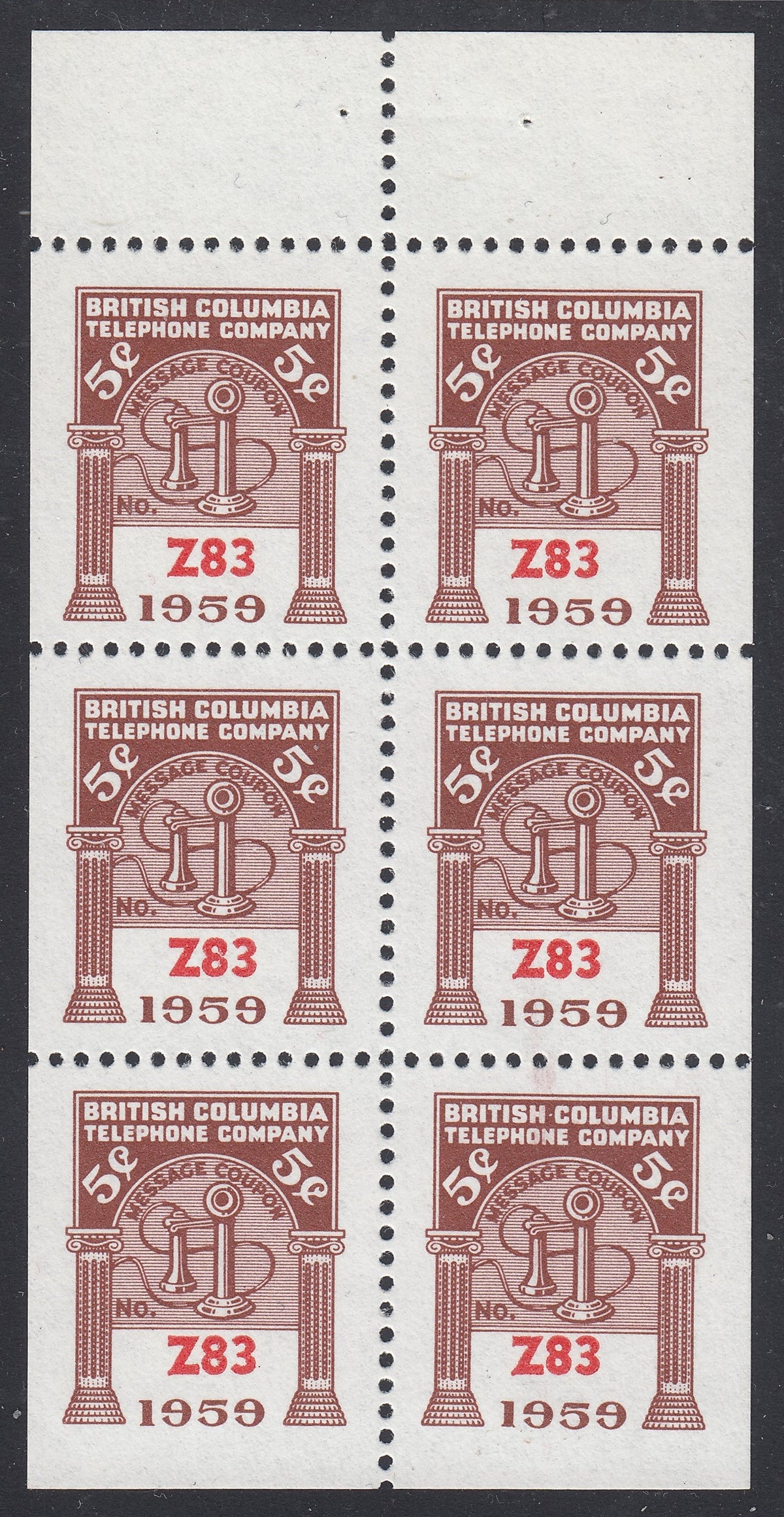 0285BC2204 - BCT187 - Mint Booklet Pane