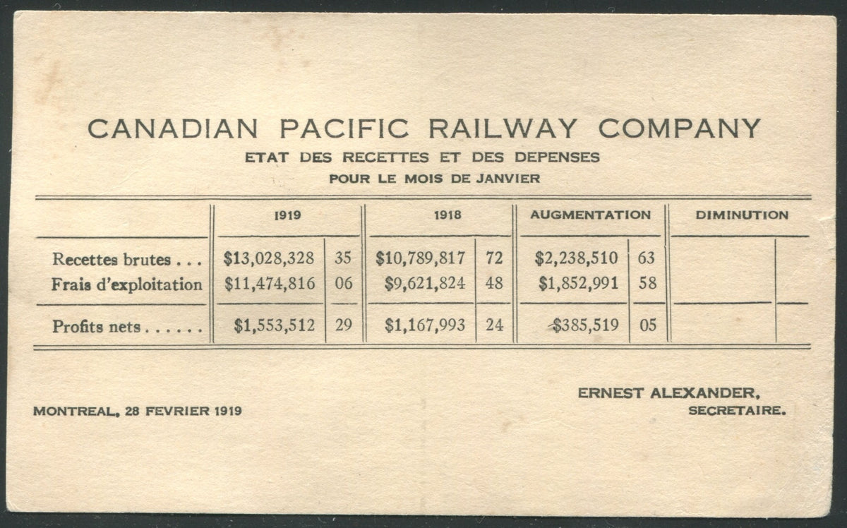 0117CP1904 - Chateau Lake Louise, B.C. - CPR A67 (Used)