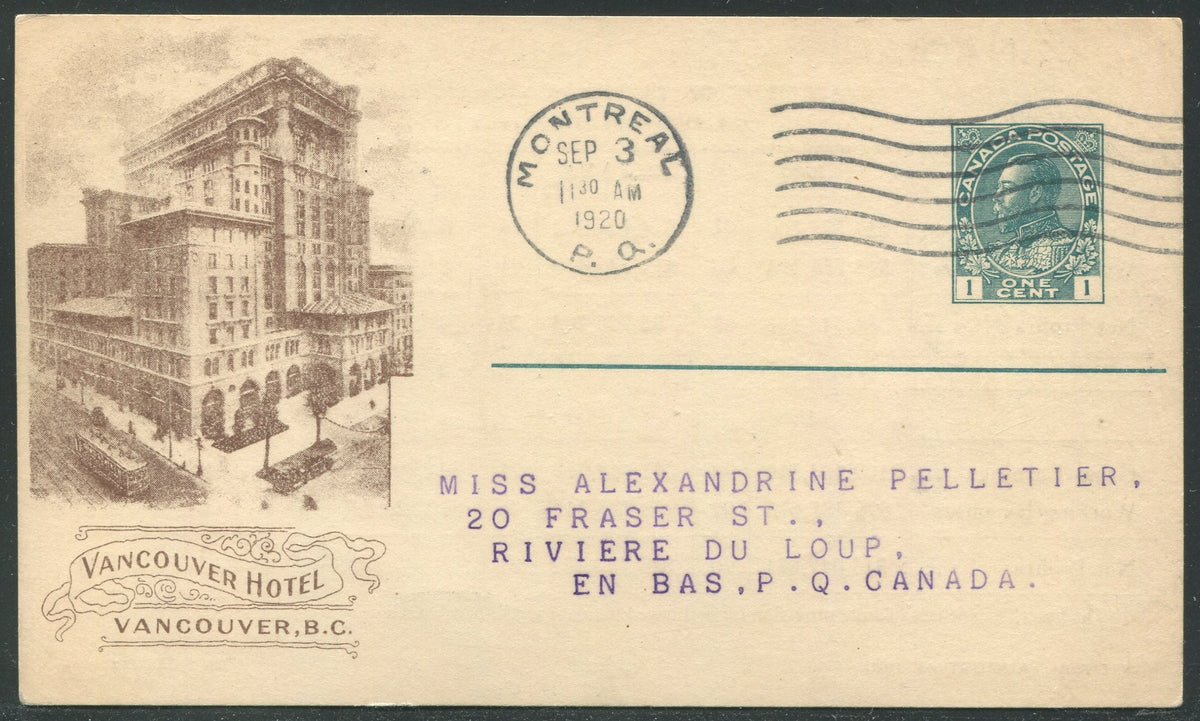 0129CP1905 - Vancouver Hotel - CPR A81 (Used)