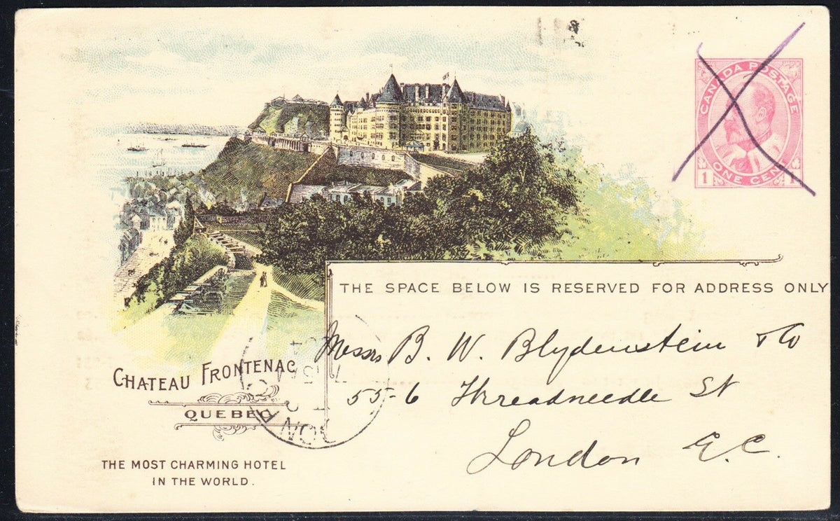 0038CP1902 - Chateau Frontenac - CPR B37 (Used)