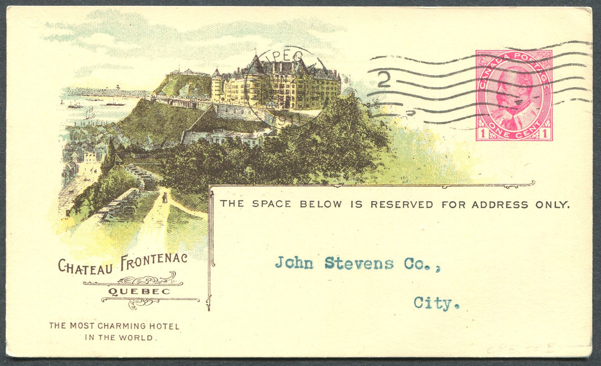 0039CP1904 - Chateau Frontenac - CPR B38 (Used)