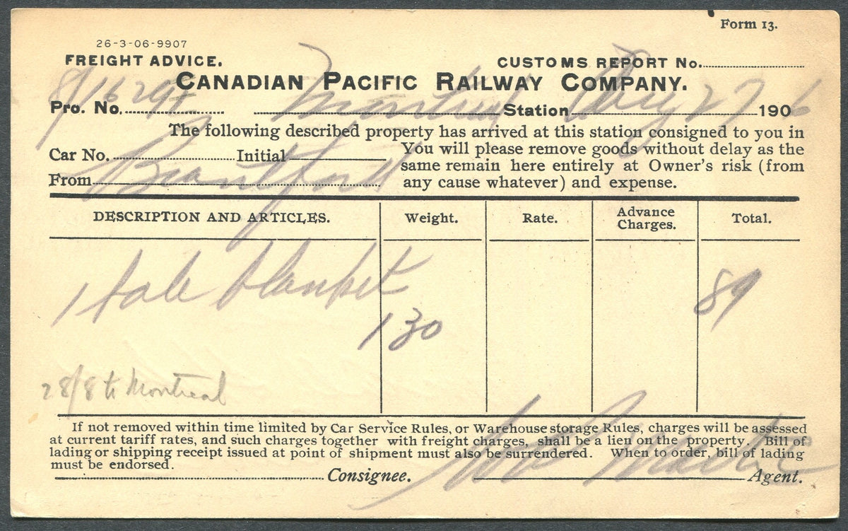 0043CP1903 - Mount Stephen House - CPR B42 (Used)