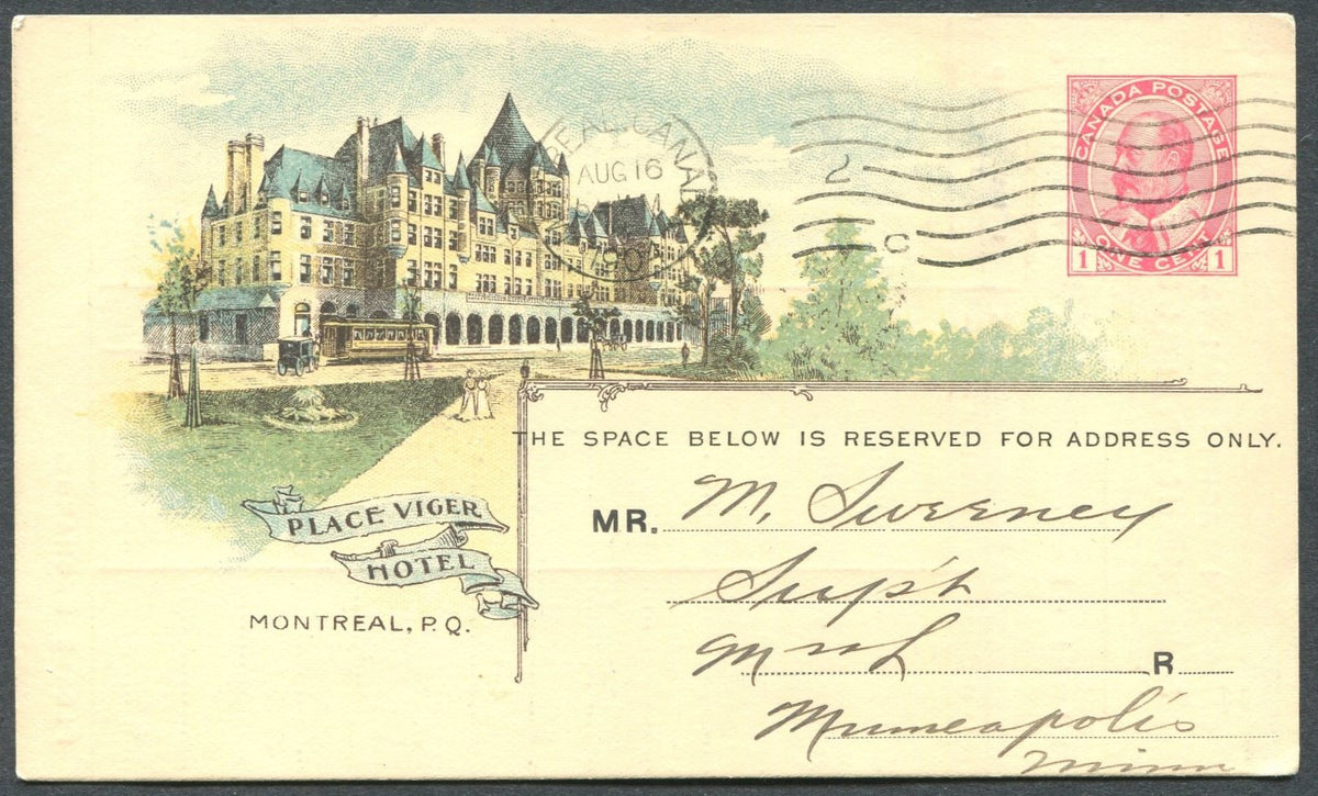 0044CP1904 - Place Viger Hotel - CPR B43 (Used)