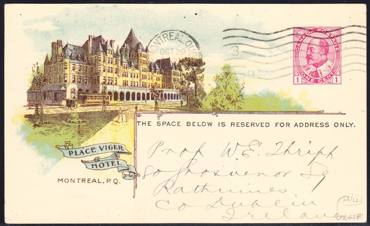 0044CP1902 - Place Viger Hotel - CPR B44 (Used)