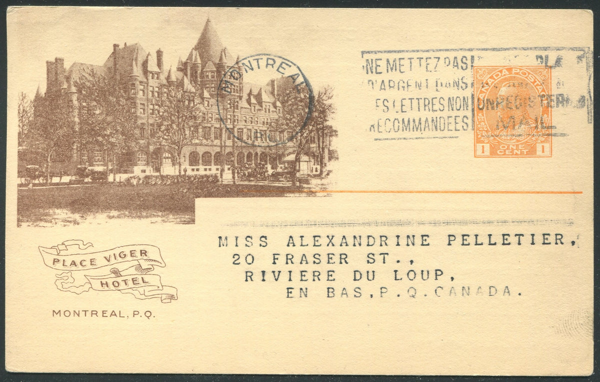 0161CP1905 - Place Viger Hotel - CPR B80 (Used)