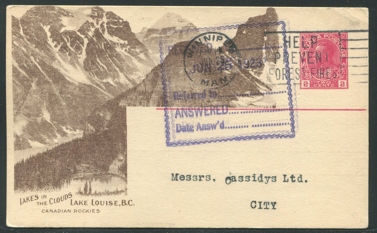 0139CP1905 - Lakes in the Clouds, B.C. - CPR C75 (Used)