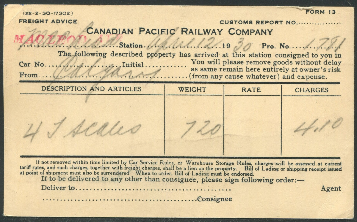 0224CP1905 - Place Viger Hotel - CPR G80 (Used)