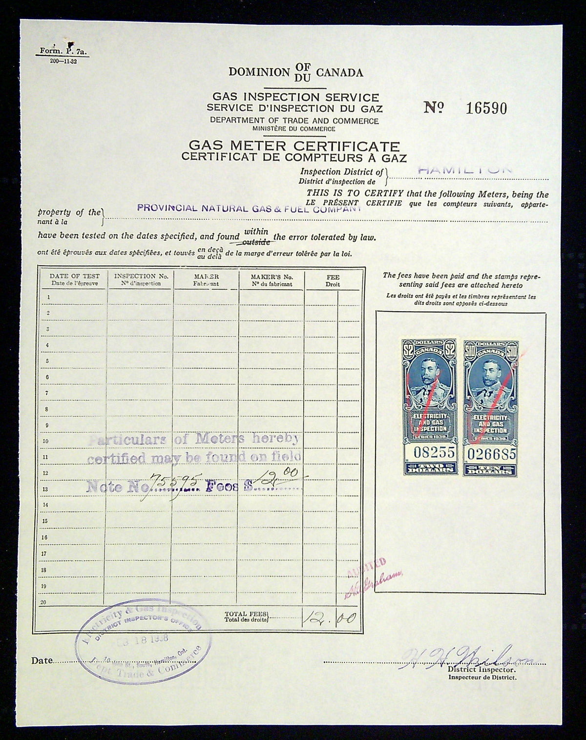 0056EG2203 - FEG8, 10 - Inspection Document
