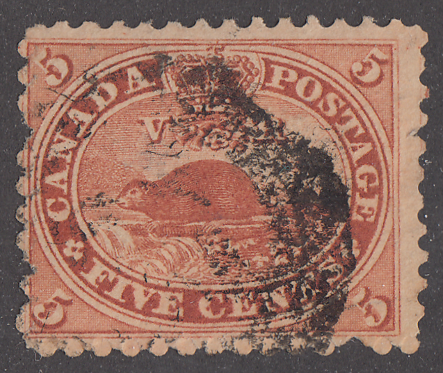 0015CA2202 - Canada #15 - 4 Ring Numeral Cancel &#39;29&#39;