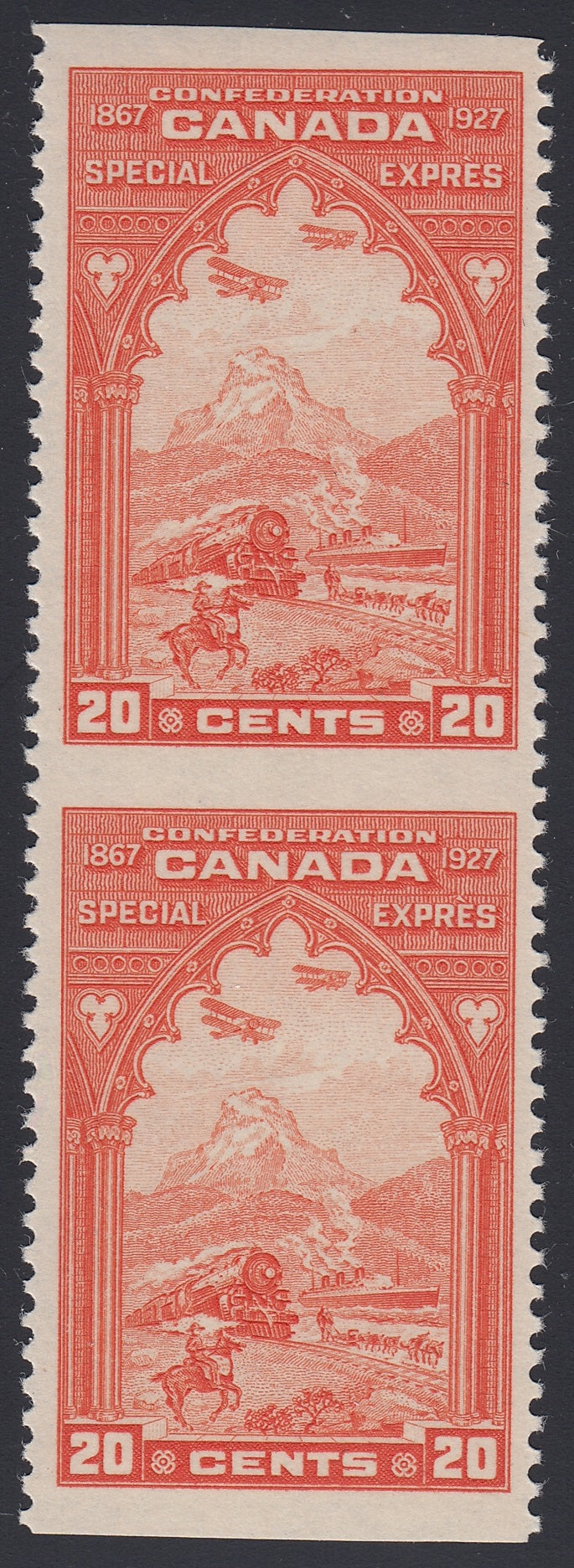 0105CA1803 - Canada E3c - Mint Imperf Pair
