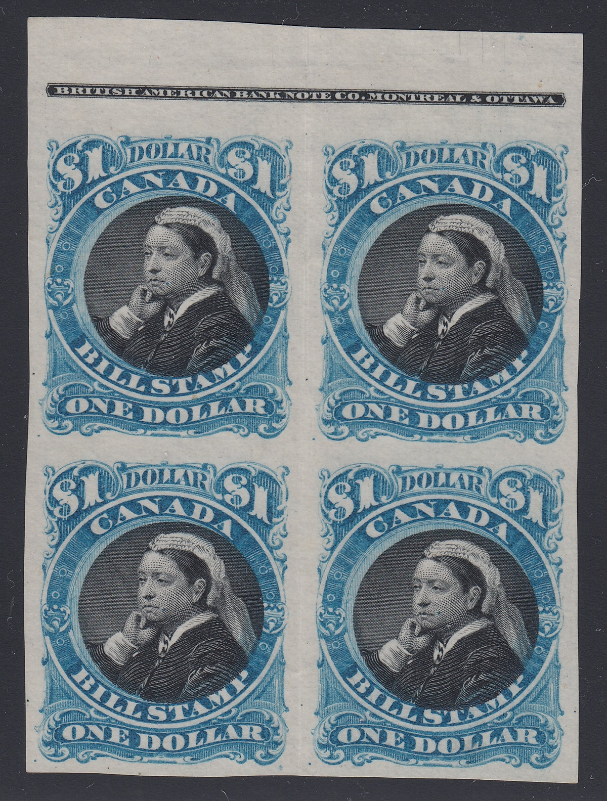 0052FB1707 - FB52a - Mint Imperf Block of 4