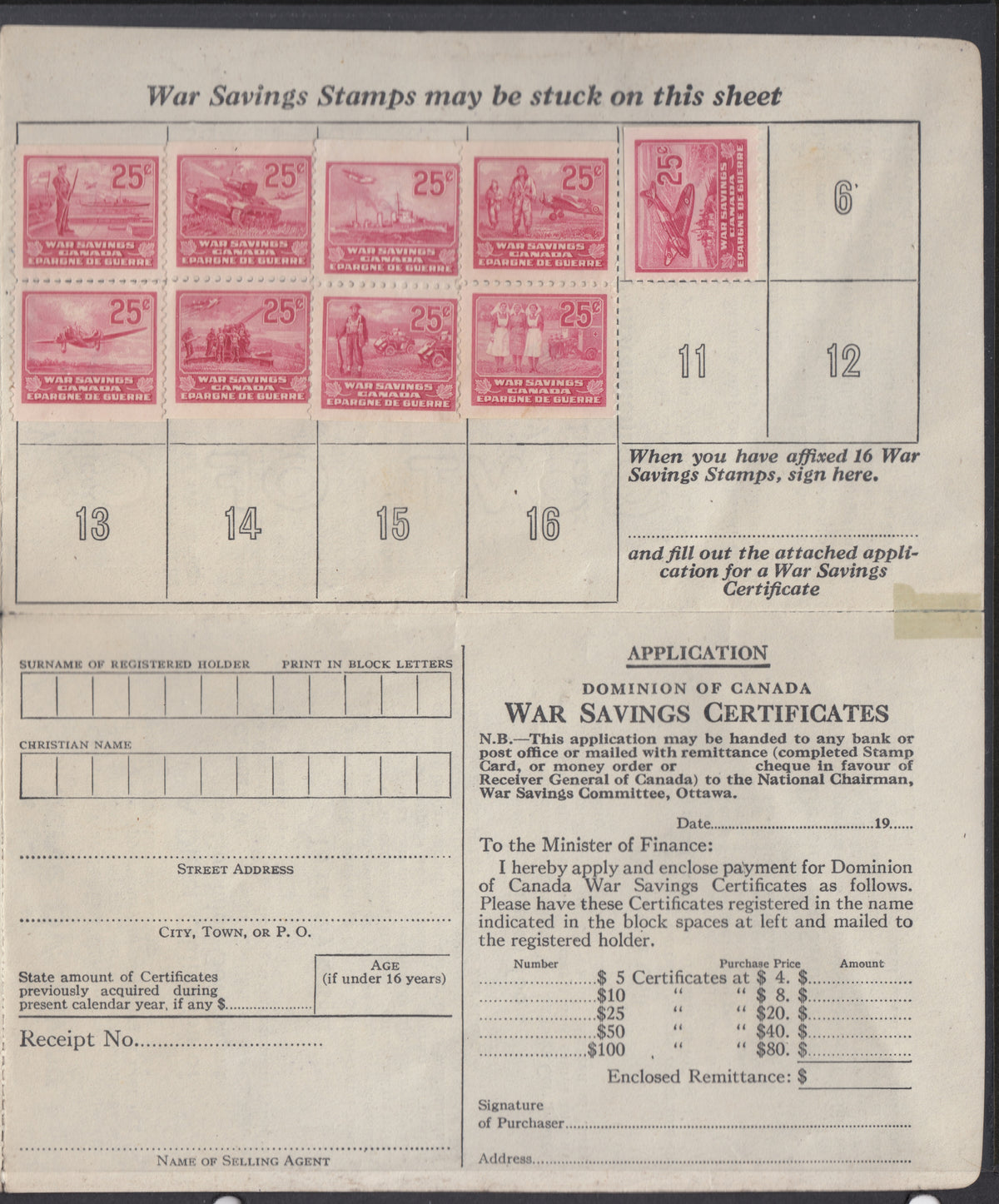 0006WS2108 - FWS6-14 - War Savings Certificate
