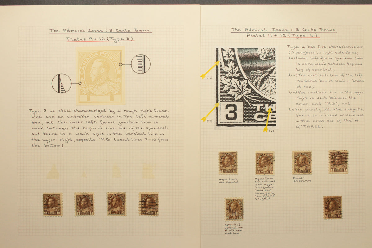 0108CA1710 - #108, 3c brown Marler study lot, stamps &amp; covers (400+)