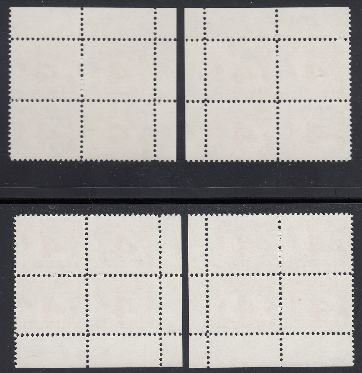 0147CA1801 - Canada J31iii - Mint Plate Block Matched Set