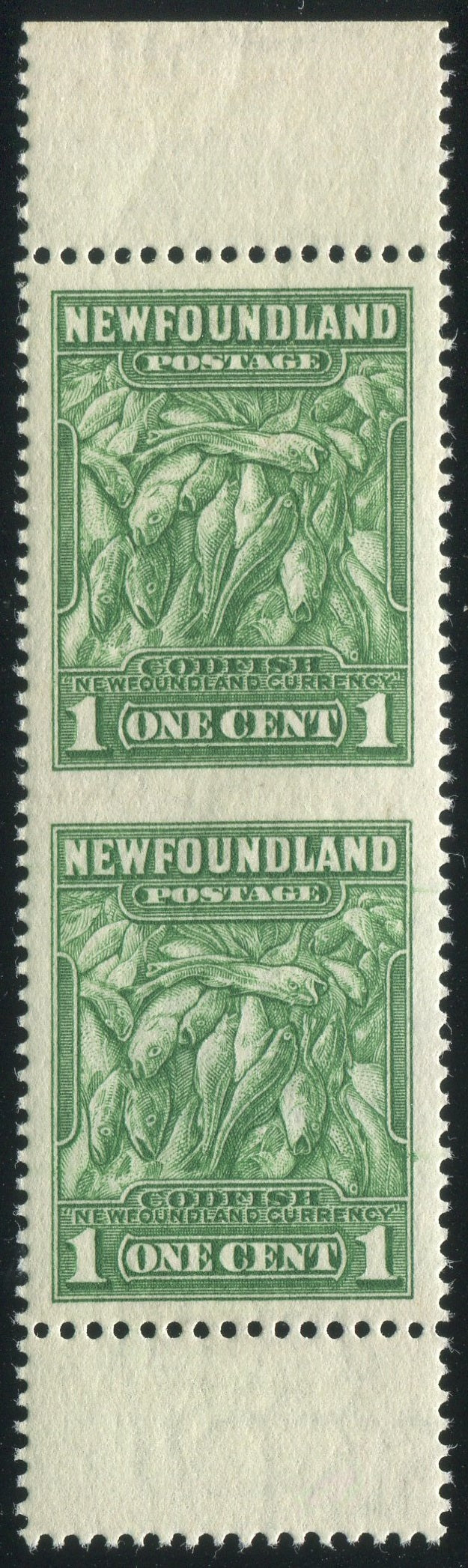 0183NF2010 - Newfoundland #183c - Mint Vertical Pair, Imperf Between