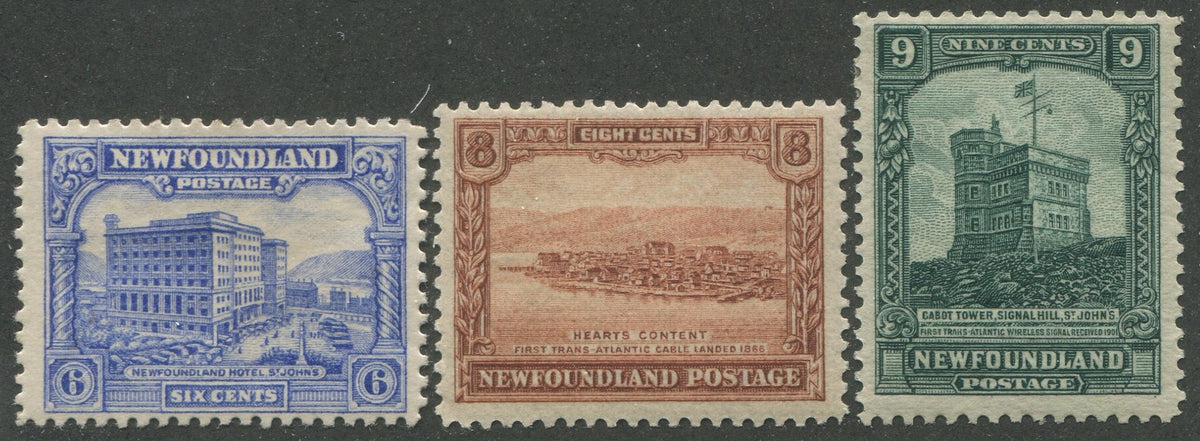 0150NF2209 - Newfoundland #150, 151, 152 - Mint