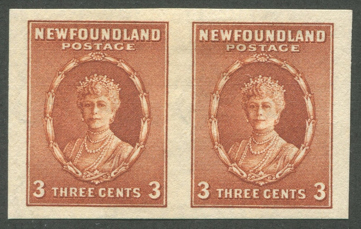 0187NF1810 - Newfoundland #187d - Mint Imperf Pair