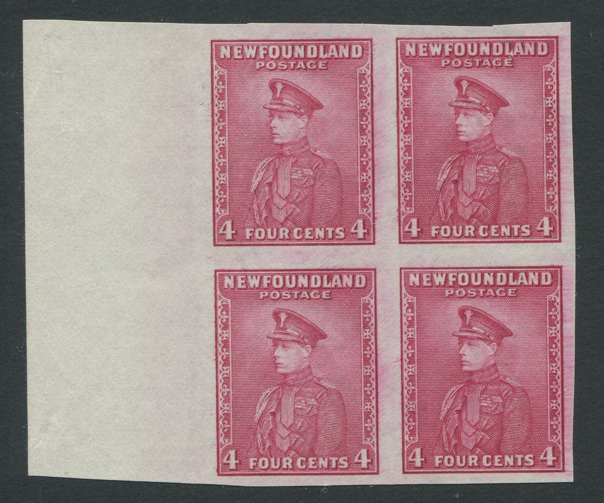 0189NF1708 - Newfoundland #189ai - Mint Imperf Block of 4