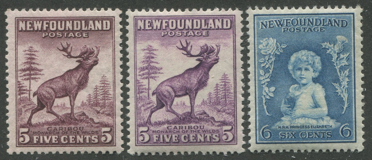 0190NF2211 - Newfoundland #190, 191, 192 - Mint