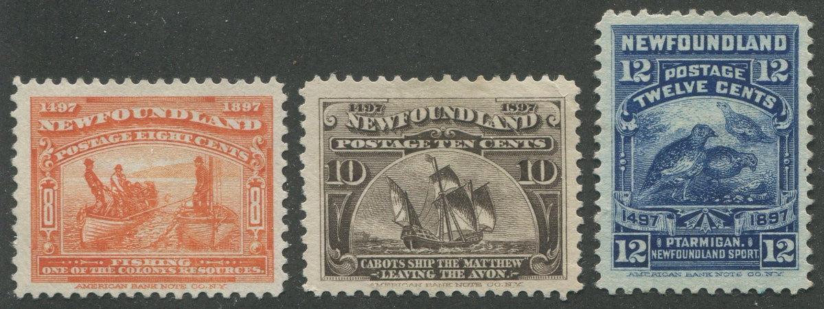 0067NF2301 - Newfoundland #67, 68, 69 - Mint