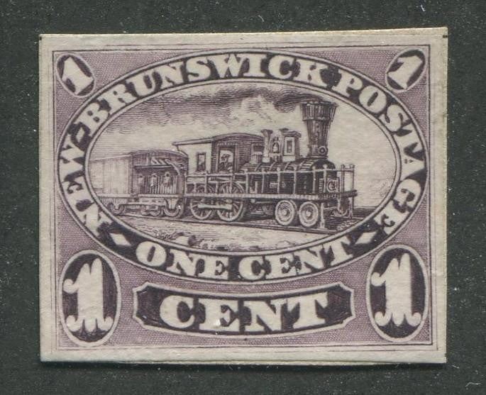 0006NB1707 - New Brunswick #6P - Proof - Deveney Stamps Ltd. Canadian Stamps