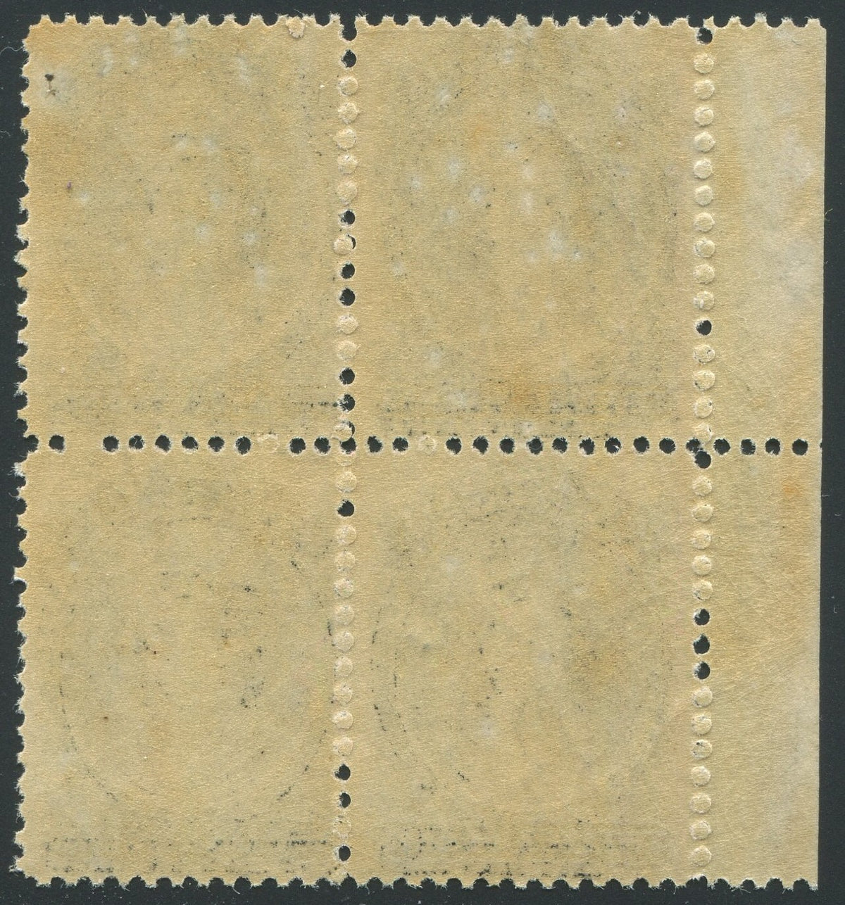 0013NS1910 - Nova Scotia #13 - Mint Inscription Block of 4