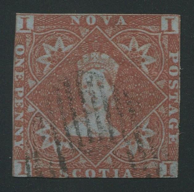 0001NS1707 - Nova Scotia #1 - Used - Deveney Stamps Ltd. Canadian Stamps